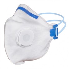 JETA SAFETY Складная маска с клапаном выдоха и угольным фильтром, в индивидуальной упаковке