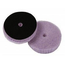 LC Purple foam wool d150мм Полировальный диск меховой режущий длинный ворс, цвет лиловый