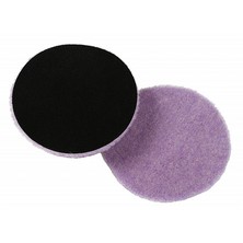 LC Purple foam wool d80мм Полировальный диск меховой режущий короткостриженный, цвет лиловый