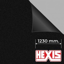 Виниловая плёнка для салона авто Hexis Tack Textured Black (Чёрная матовая), 1.23 пог.м 1м