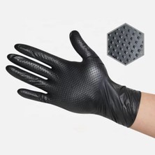 Glosswork Nythril Gloves Прочные нитриловые перчатки с текстурой, цвет черный, размер L