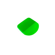 Зелёный изогнутый скребок для работы с антигравийными плёнками.8х7,5