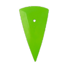Uzlex Треугольный ракель-выгонка с закруглённым краем, зелёный мягкий.