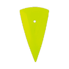 Uzlex Треугольный ракель-выгонка с закруглённым краем, желтый средней жесткости.