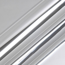 Виниловая плёнка Hexis Silver Super Chrome (Серебряный глянцевый хром) 1.37х1 м. пог.