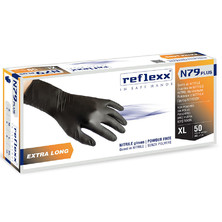Одноразовые перчатки химостойкие сверхдлинные 30см. Reflexx N79P-XL Plus. 7,7 гр. Толщина 0,14 мм